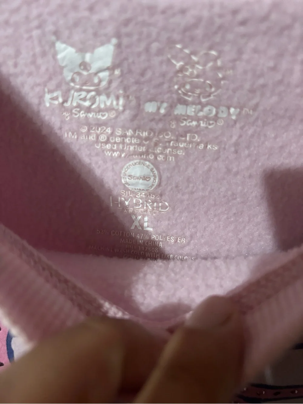Hybrid & company Pink My Melody & Kuromi Graphic Sweatshirt